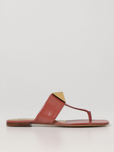 Valentino Flat Sandals  Garavani Woman In Ginger Bread