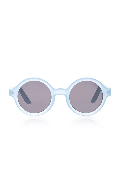 Lapima Marie Round-frame Acetate Sunglasses In Blue