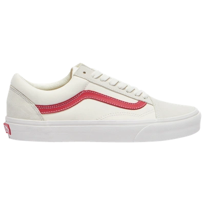 Vans 'old Skool' Sneaker In Vintage White/ Red Leather | ModeSens