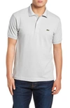 Lacoste Slim Fit Pique Polo In Z1g Raffia Matting