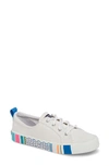 Sperry Crest Vibe Slip-on Sneaker In White Multi Buoy Stripe Canvas