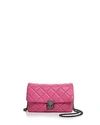 Aqua Diamond Quilt Mini Bag - 100% Exclusive In Pink/gunmetal