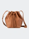 The Sak Ivy Drawstring Bucket Bag In Tobacco Vachetta
