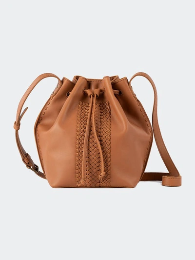 The Sak Ivy Drawstring Bucket Bag In Tobacco Vachetta
