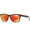 Oakley Men's Frogskins Prizm Polarized Mirrored Square Sunglasses, 54mm In Red