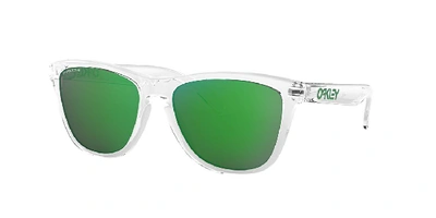 Oakley Men's Frogskins Prizm Polarized Mirrored Square Sunglasses, 54mm In Green