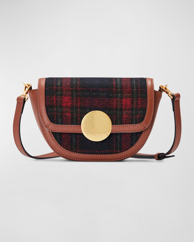 Oryany Lottie Check Crossbody Bag In Brown