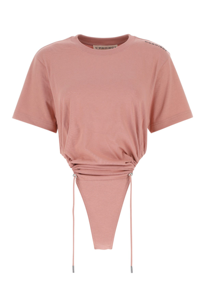 Y/project T-shirt-36 Nd Y Project Female In Pink