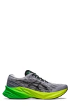 Asics Novablast 3 Running Shoe In Grey/black