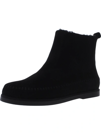 Steve Madden Tommy Womens Suede Caual Ankle Boots In Black