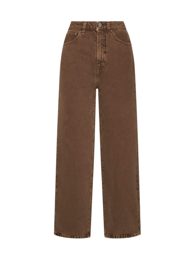 Totême Jeans In Washed Chocolate