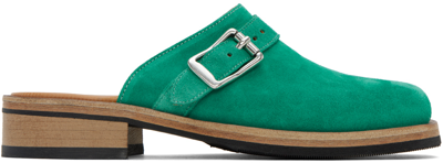 Our Legacy Green Camion Mules In Emerald
