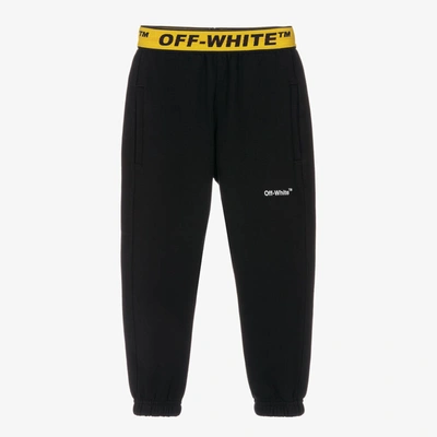 Off-white Black Cotton Industrial Logo Joggers
