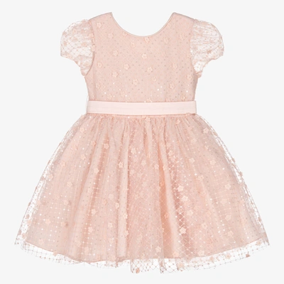 Abel & Lula Babies' Girls Pink Sequin & Tulle Dress