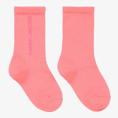 Marc Jacobs Babies'  Pink Logo Socks