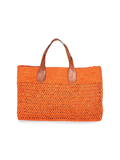 Ibeliv 'may I Say' Tote Bag In Arancione