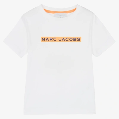 Marc Jacobs Babies'  Boys White Cotton Logo T-shirt