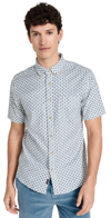 Faherty Short-sleeve Breeze Shirt In White