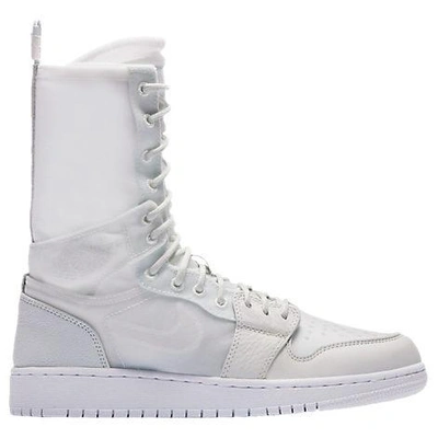 Nike Women's Jordan Aj1 Explorer Xx Convertible High Top Casual Shoes, White In White