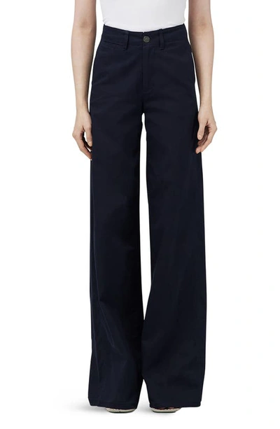 Rag & Bone Sofie Wide-leg Chino Pants In Salute