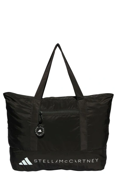 Adidas By Stella Mccartney Logo Tote Bag In Black