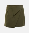 Wardrobe.nyc Wardrobe. Nyc Wrap Skirt Mini In Military Green