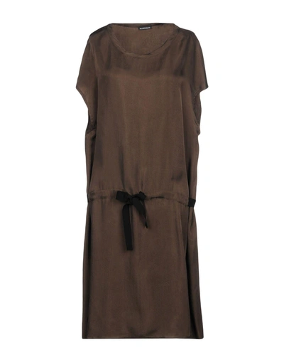 Ann Demeulemeester Knee-length Dress In Military Green