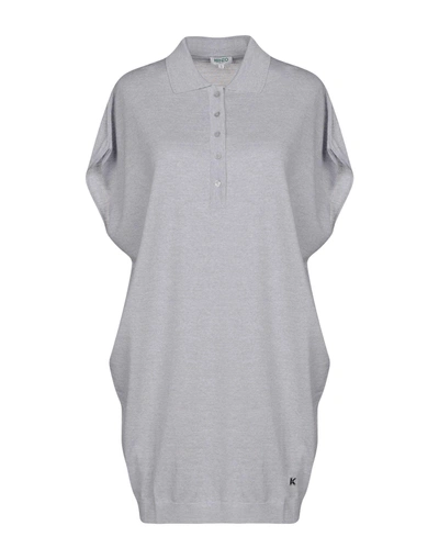 Kenzo Short Dress In Light Grey