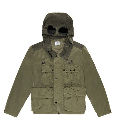 C.p. Company U16 Chrome-r Goggle Jacket In 648 Bronze Green