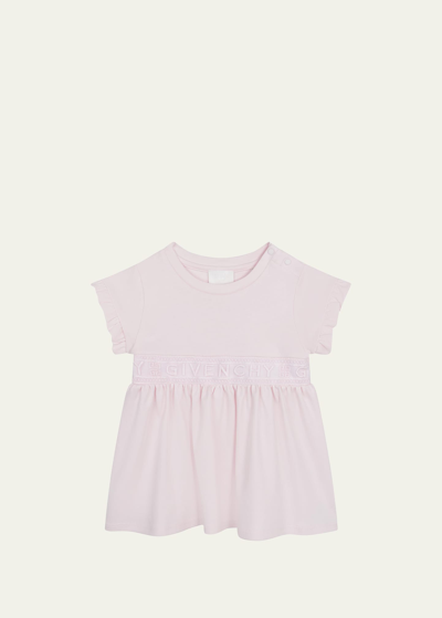 Givenchy Kids' Baby Girl's & Little Girl's Logo Lace Dress In Marshmallow