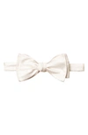 Eton Men's Pin-dot Silk Jacquard Pre-tied Bow Tie In White