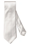 Eton Men's Pin-dot Silk Jacquard Tie In Light Grey