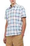 Barbour Gordon Plaid Short Sleeve Button-up Shirt In Pink Salt