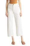 Frame Women's Straight-fit Stretch Jeans In Blanc