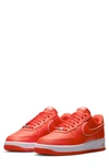 Nike Air Force 1 07 Dv0788-600 Men Red White Leather Low Top Sneaker Shoes Hhh84