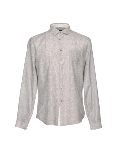 John Varvatos Patterned Shirt In Light Grey