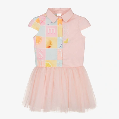 Lapin House Babies' Girls Pink Cotton Dress & Jacket Set