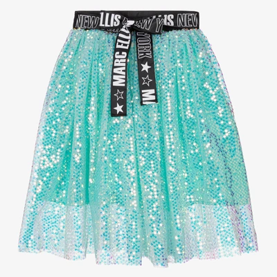 Marc Ellis Kids' Girls Blue Tulle & Sequin Skirt