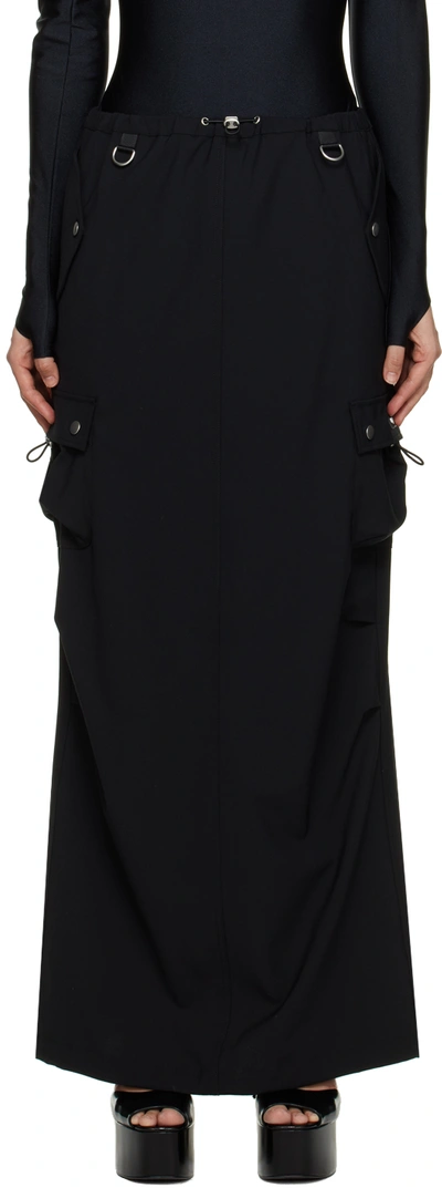 Coperni Cargo Tailored Maxi Skirt Black
