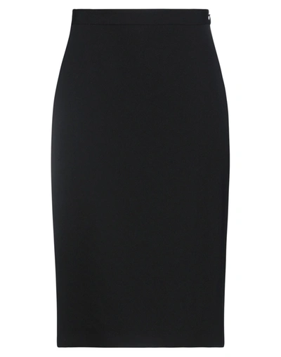 Burberry Midi Skirts In Black