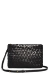 Madewell Puffy Woven Crossbody Bag In True Black