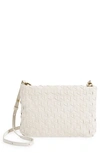 Madewell Puffy Woven Crossbody Bag In Form Grey