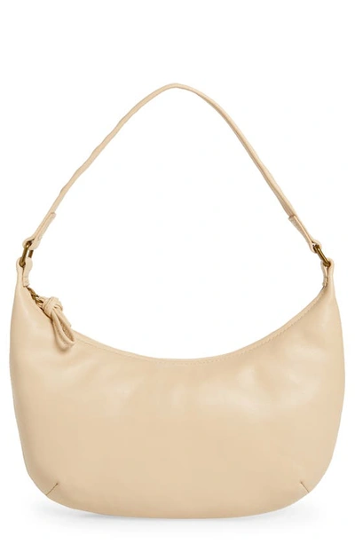 Madewell The Piazza Small Slouch Shoulder Bag In Buttered Scone