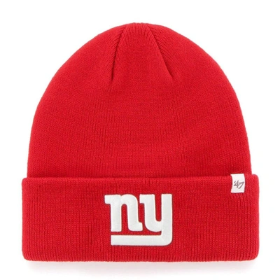 47 ' Red New York Giants Secondary Basic Cuffed Knit Hat