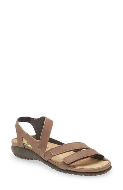 Naot Whetu Water Repellent Sandal In Oily Bark Nubuck