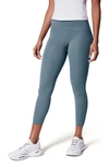 Spanx Booty Boost High-ris Stretch-woven Leggings In Hazy Grey