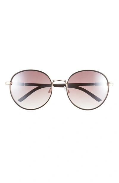 Bp. Gradient Round Sunglasses In Black- Gold