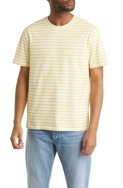 Apc Marineheiro Stripe Organic Cotton T-shirt In Yellow