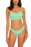 Becca Color Code Hipster Bikini Bottoms In Sea Glass