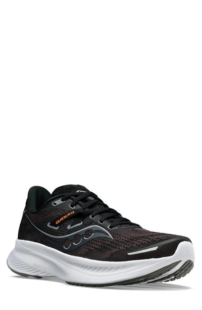 Saucony Guide 16 Running Shoe In White/black